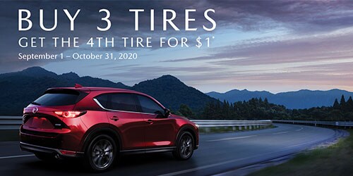 Buy 3 Tires Get 1 For $1 MAZDA LAKELAND SERVICE SPECIAL