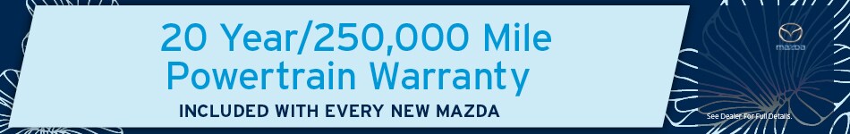 Powertrain Warranty with Every New Mazda