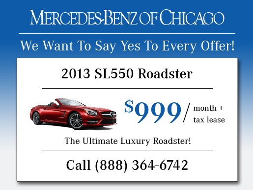 2013 SL550 Roadster - $999/mo.