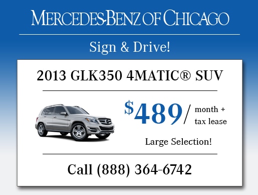 2013 GLK350 4MATIC® SUV - $489/mo. - Sign
& Drive!