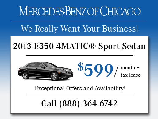 2013 E350 4MATIC® Sport Sedan - $599/mo.