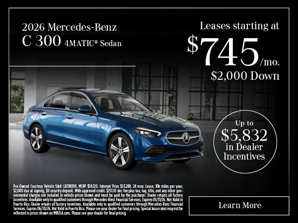 2026 Mercedes-Benz C 300 4MATIC Sedan
