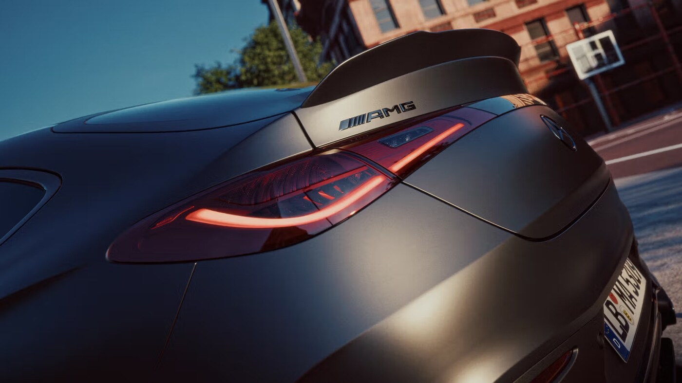 Mercedes-AMG model parked
