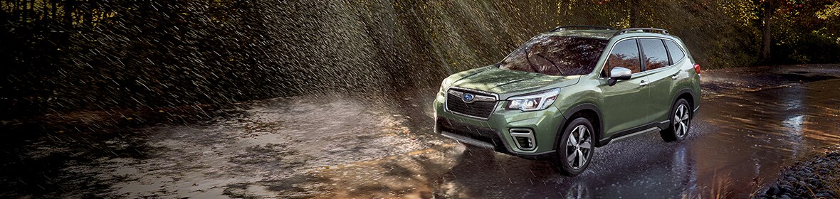 2019 Subaru Forester Touring in the rain New Subaru Forester in the raind
