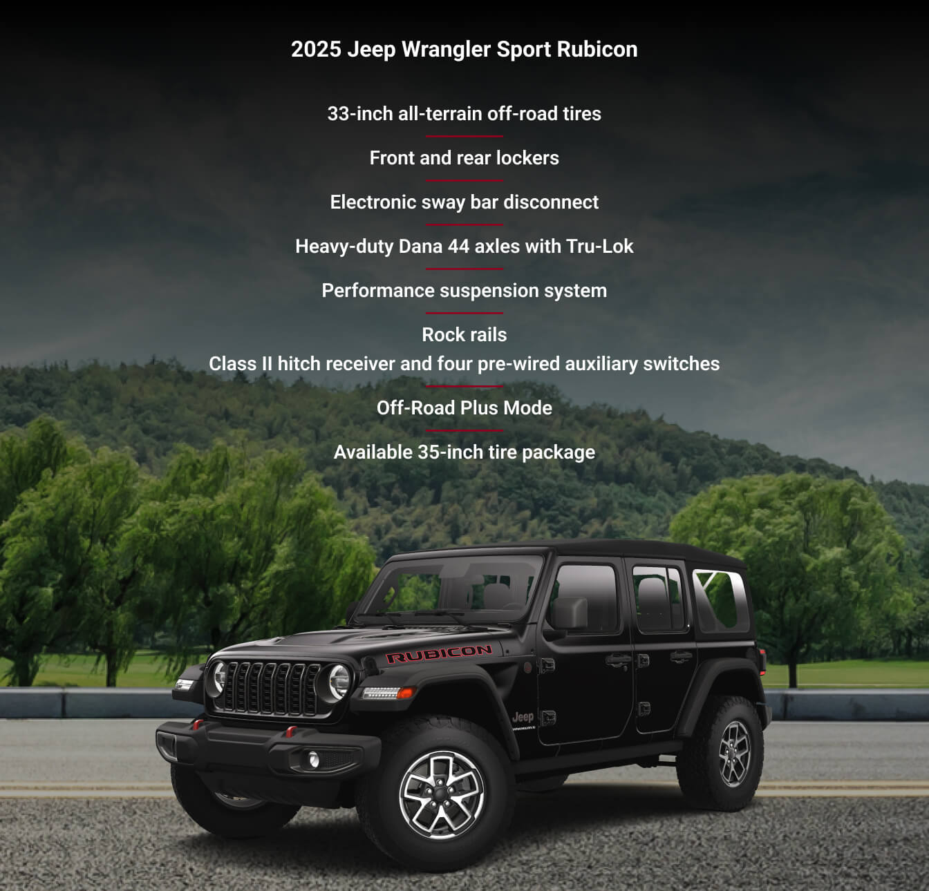 Jeep Wrangler 4-Door Rubicon in Black Clear Coat PX8