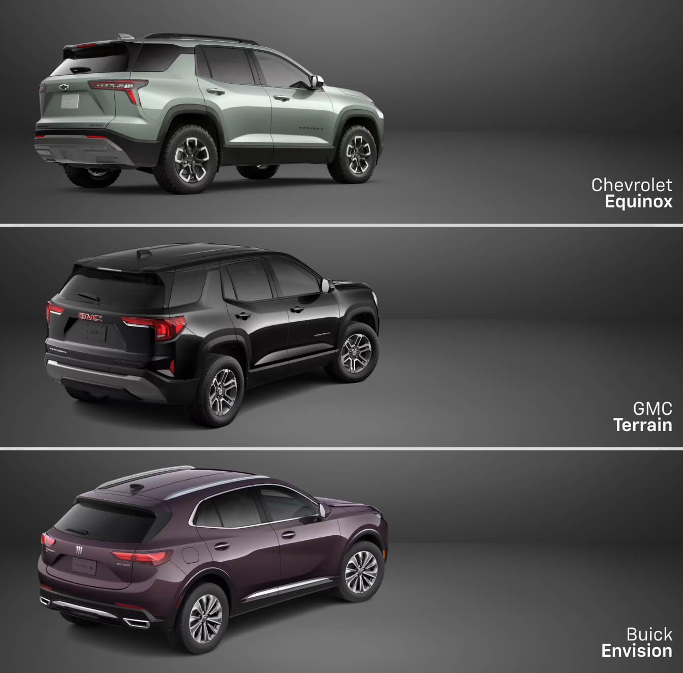 Chevy Equinox vs. Buick Envision vs. GMC Terrain: Which SUV Is Your Match?