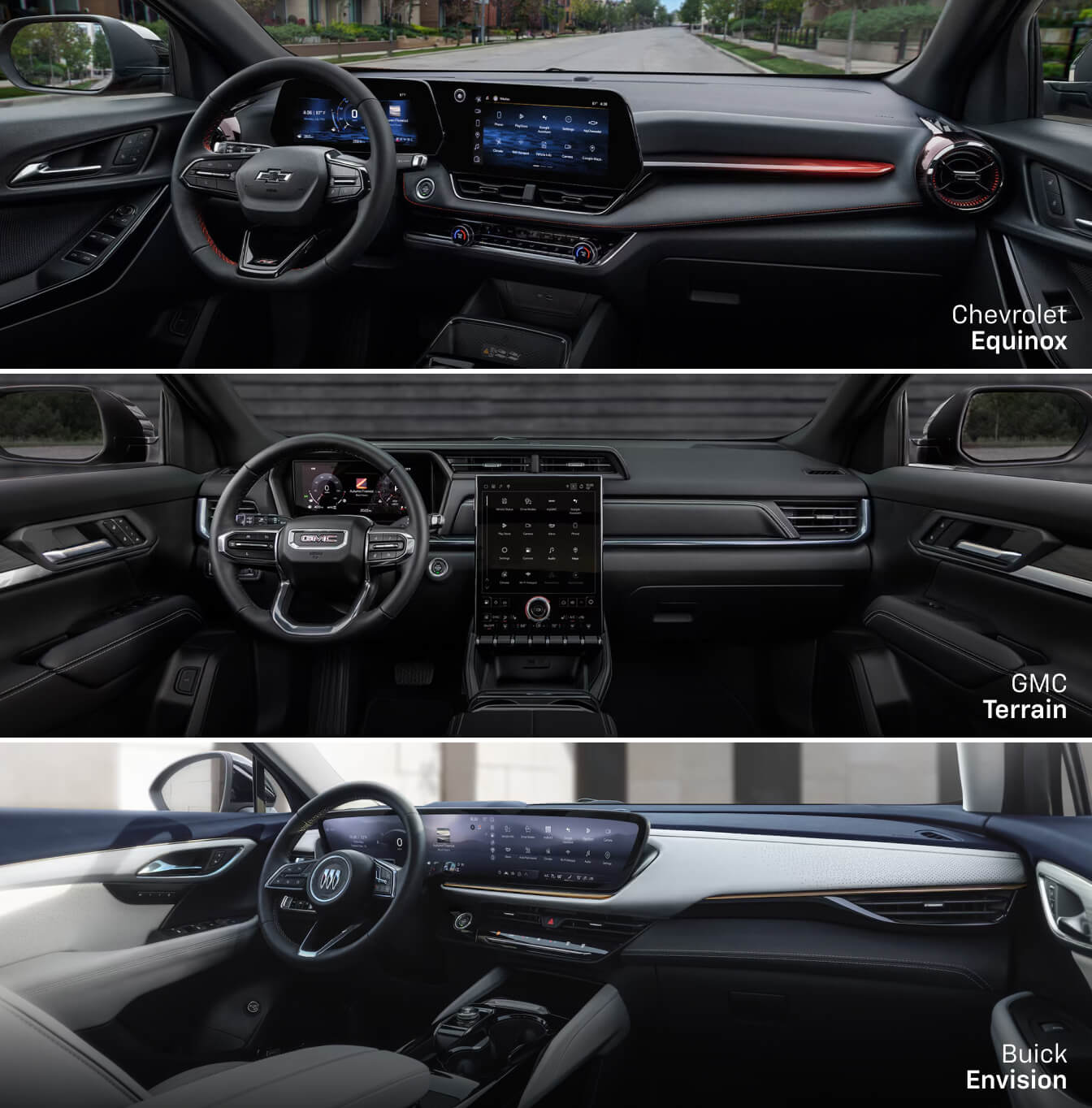 Chevy Equinox vs. GMC Terrain vs. Buick Envision Safety Feature Overview