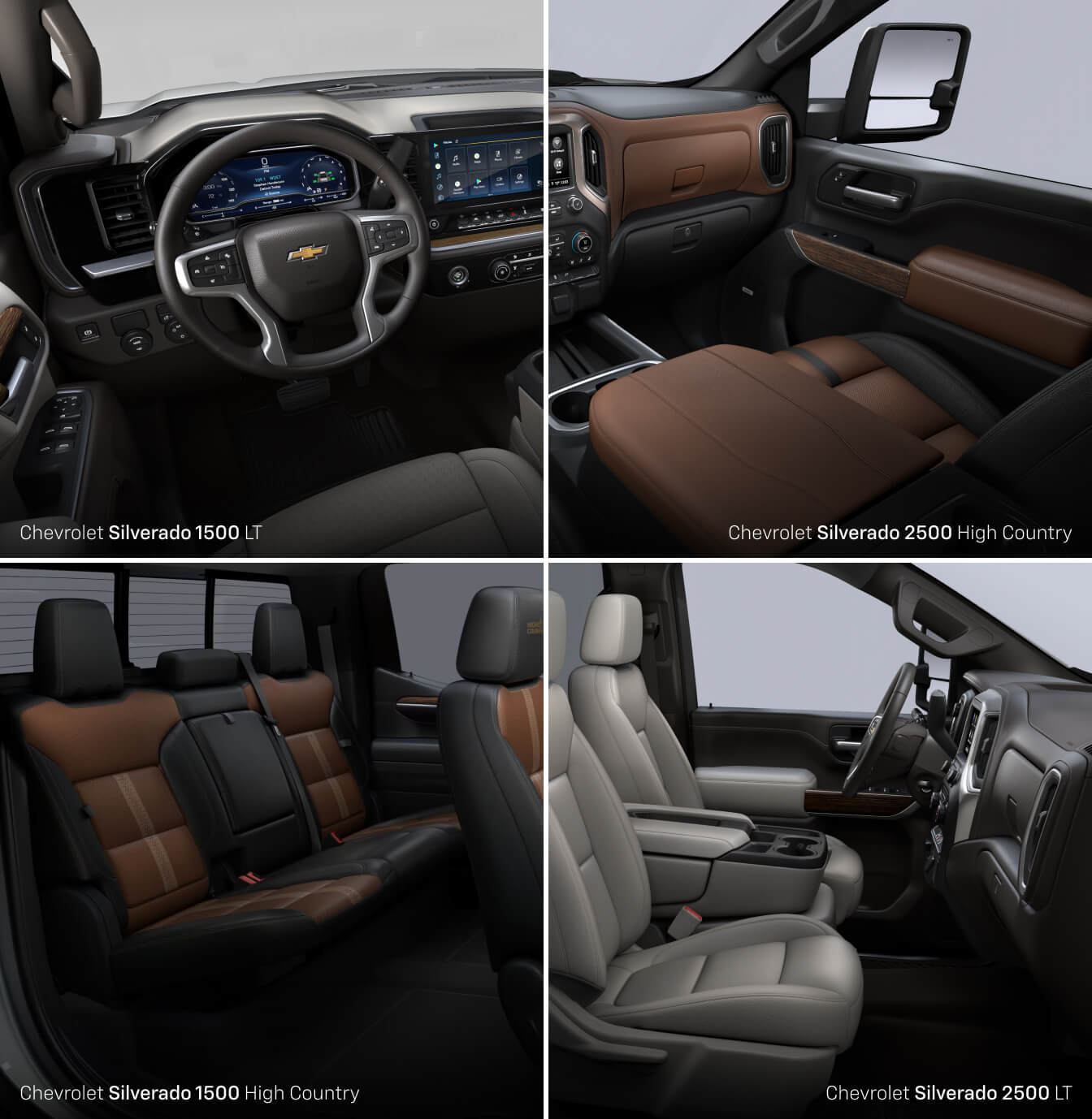 Chevy Silverado 1500 vs. 2500 Interior Features