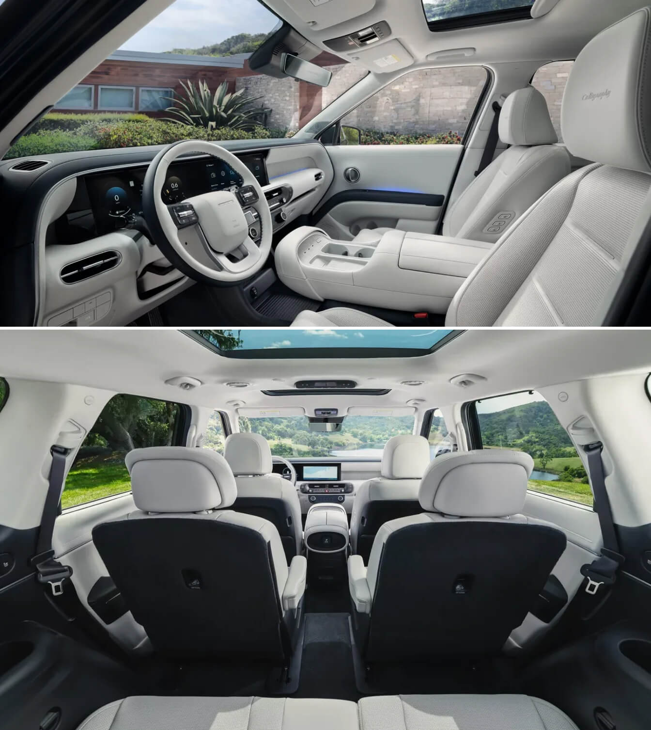 2026 Hyundai Palisade Calligraphy with Nappa leather seating in Navy two-tone