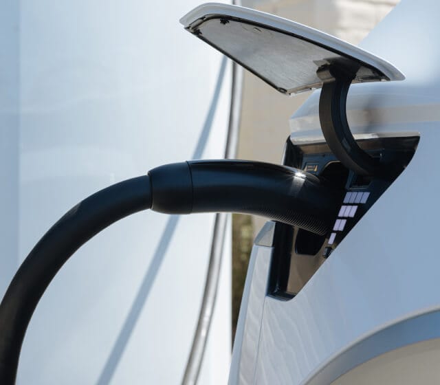 The charging inlet of a 2025 Hyundai IONIQ 5 Limited