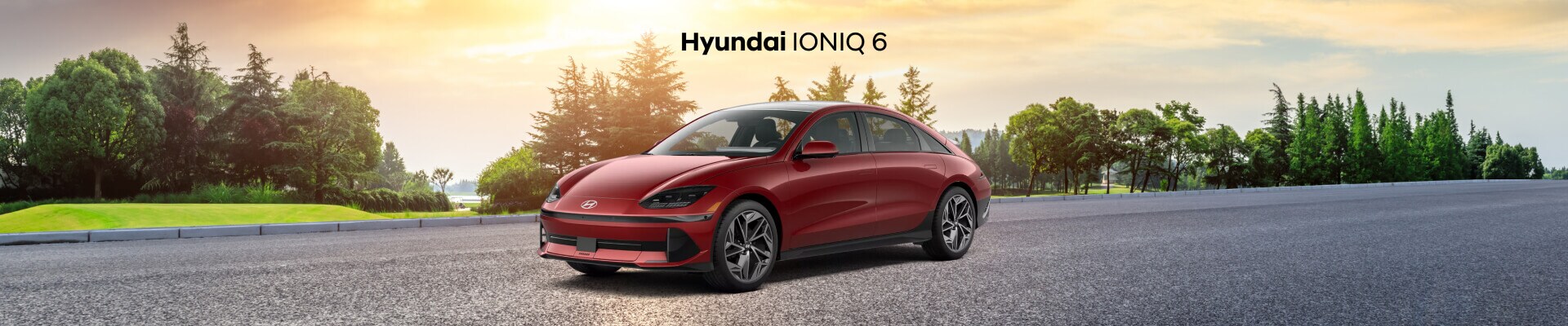 A new 2025 Hyundai IONIQ 6 Limited in Ultimate Red Pearl