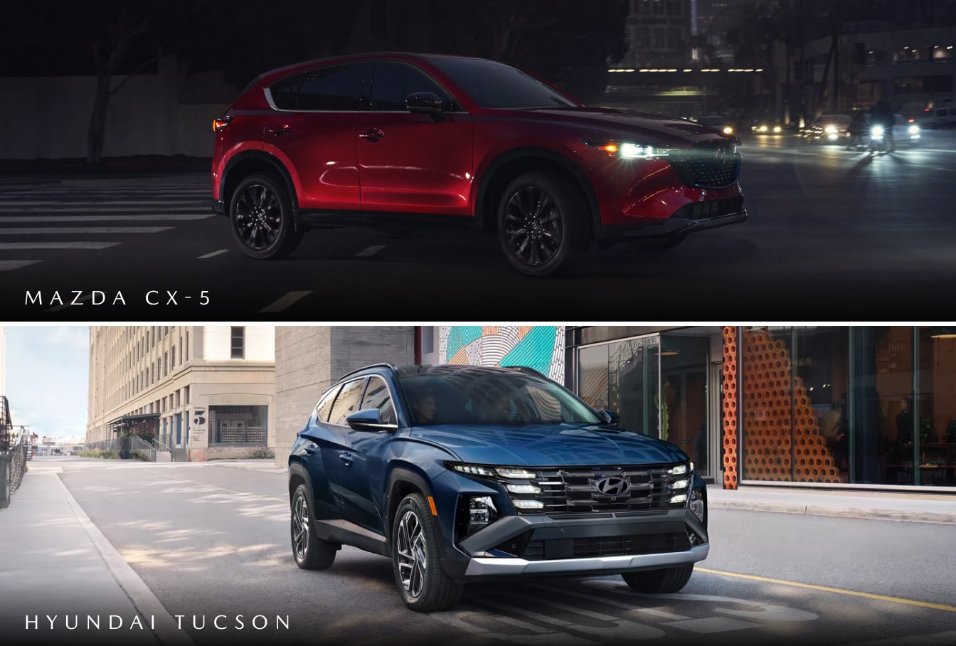 Mazda CX-5 vs. Hyundai Tucson Size & Dimensions