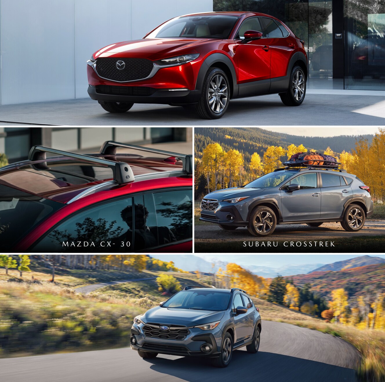 2025 Mazda CX-30 vs. Subaru Crosstrek Technology
