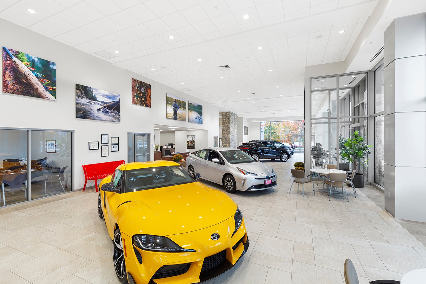 Showroom interior at McGee Toyota of Claremont in Claremont, New Hampshire
