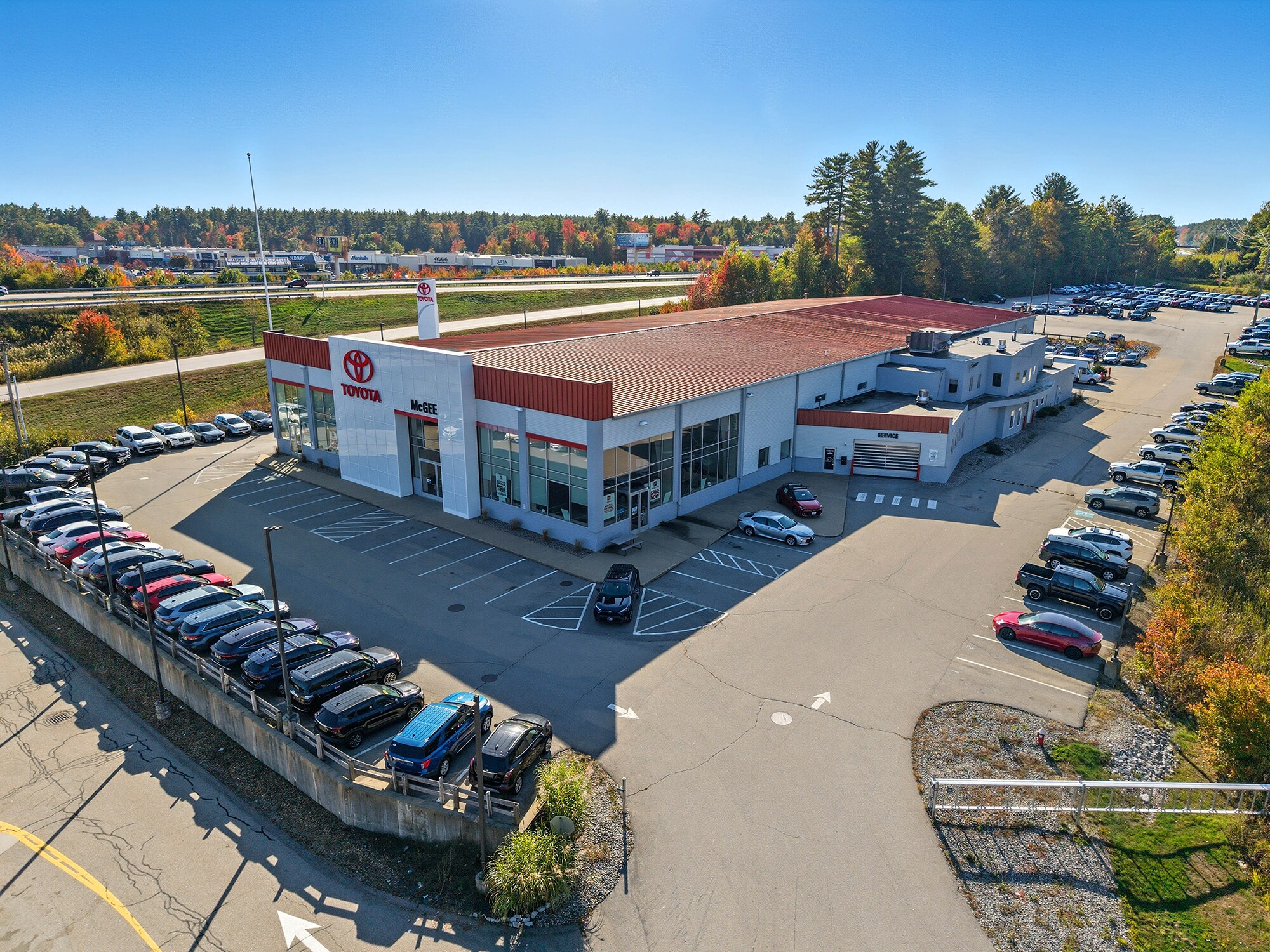 Exterior of McGee Toyota of Epping at 58 Calef Highway in Epping, New Hampshire