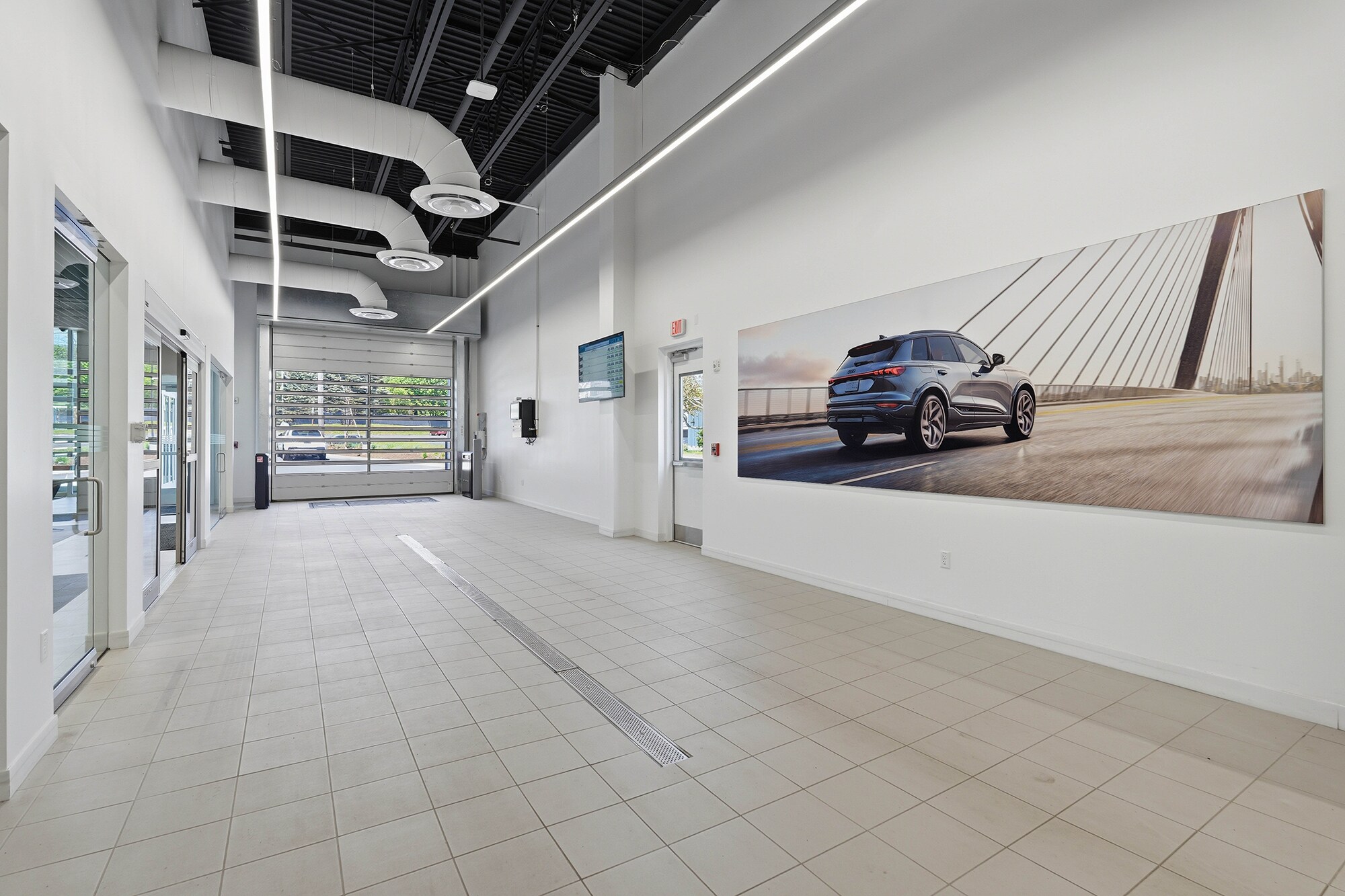 Service drive at Audi Lenox in Lenox, Massachusetts