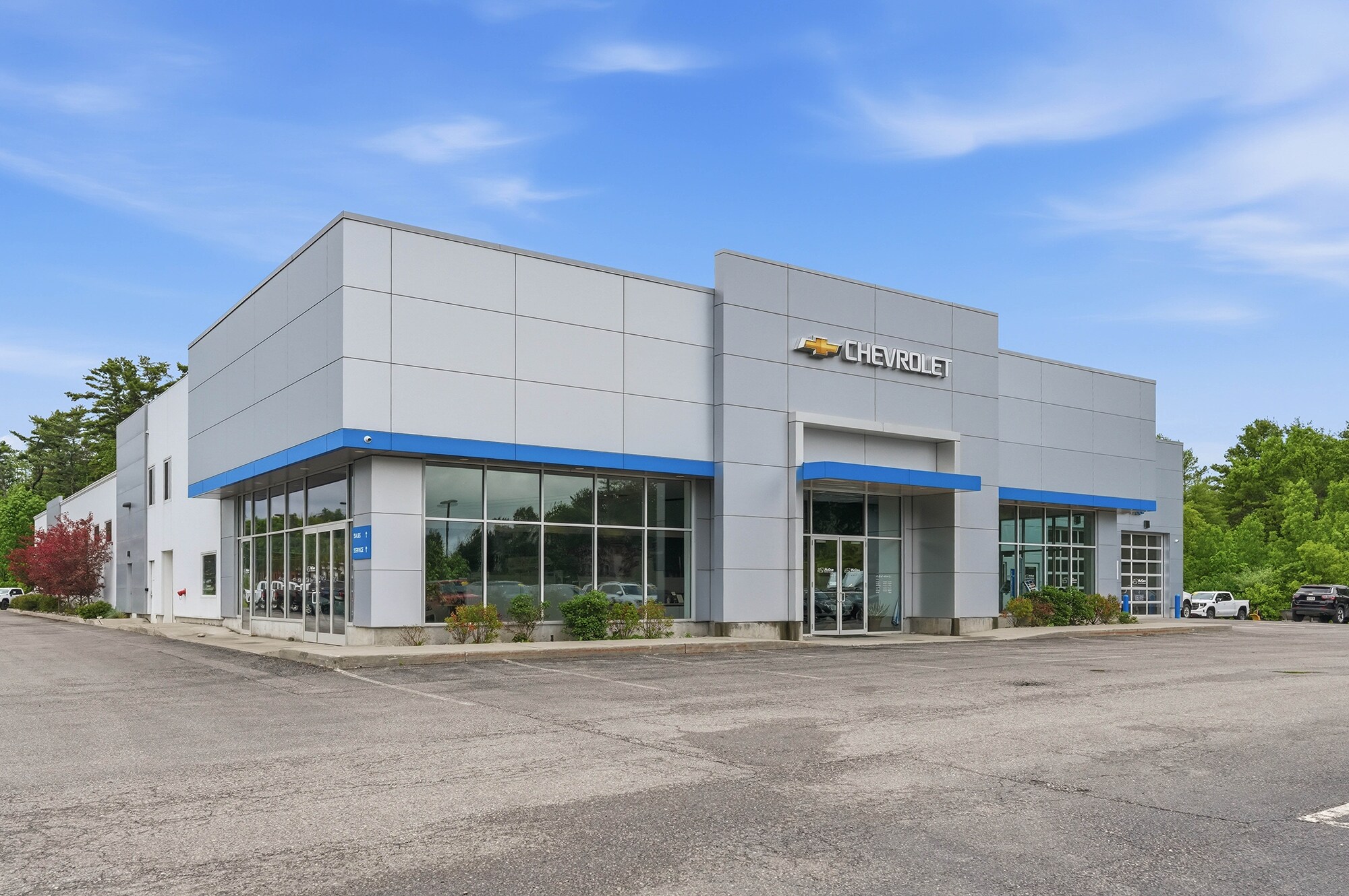 Exterior of McGee Chevrolet of Middlebury at 510 US Route 7 South in Middlebury, Vermont