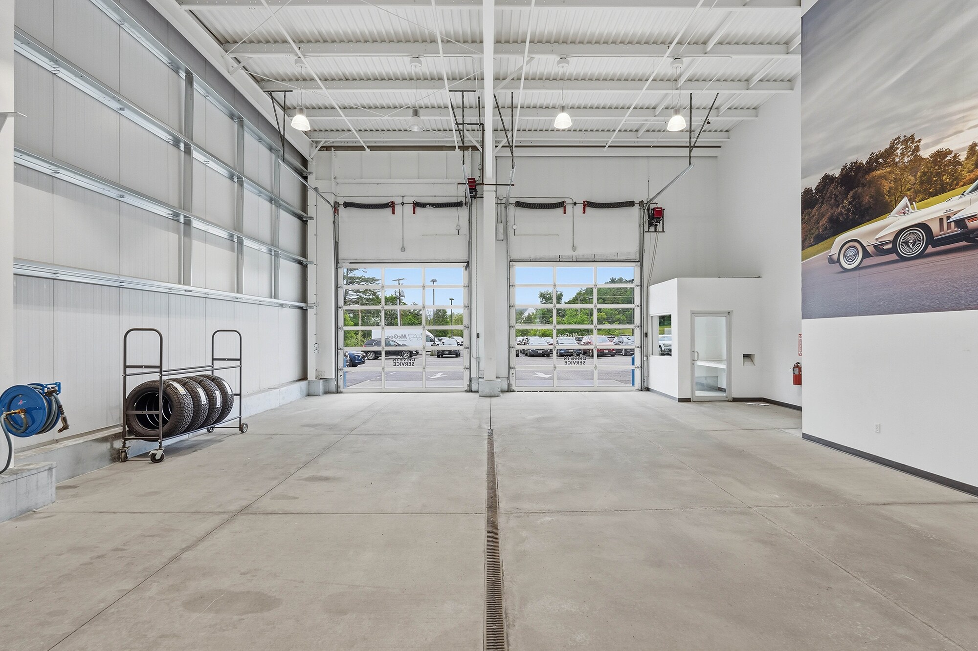 Service drive at McGee Chevrolet of Middlebury in Middlebury, Vermont