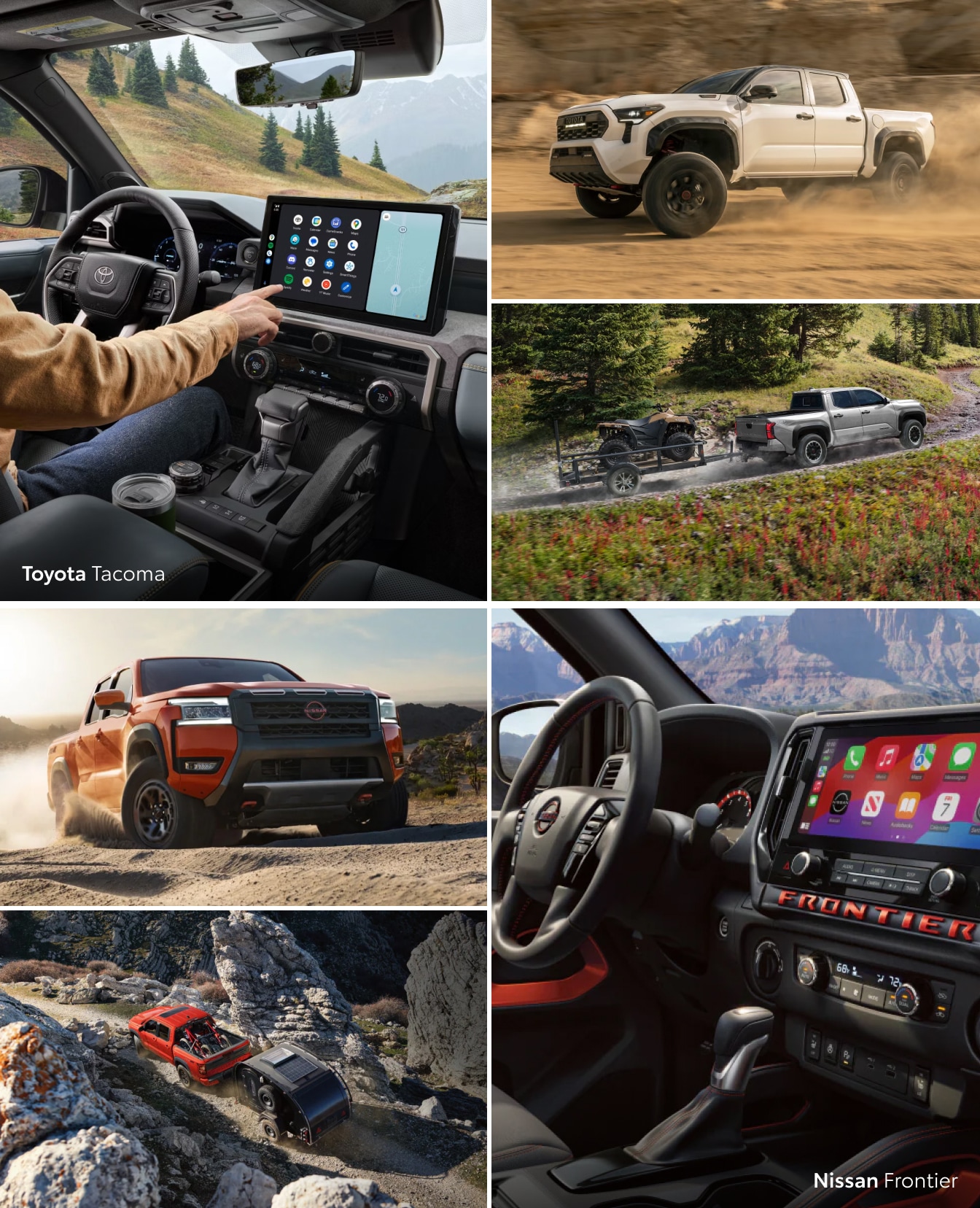 Toyota Tacoma vs. Nissan Frontier: Infotainment System & Technology
