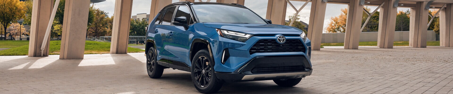 Blue Toyota RAV4 Exterior