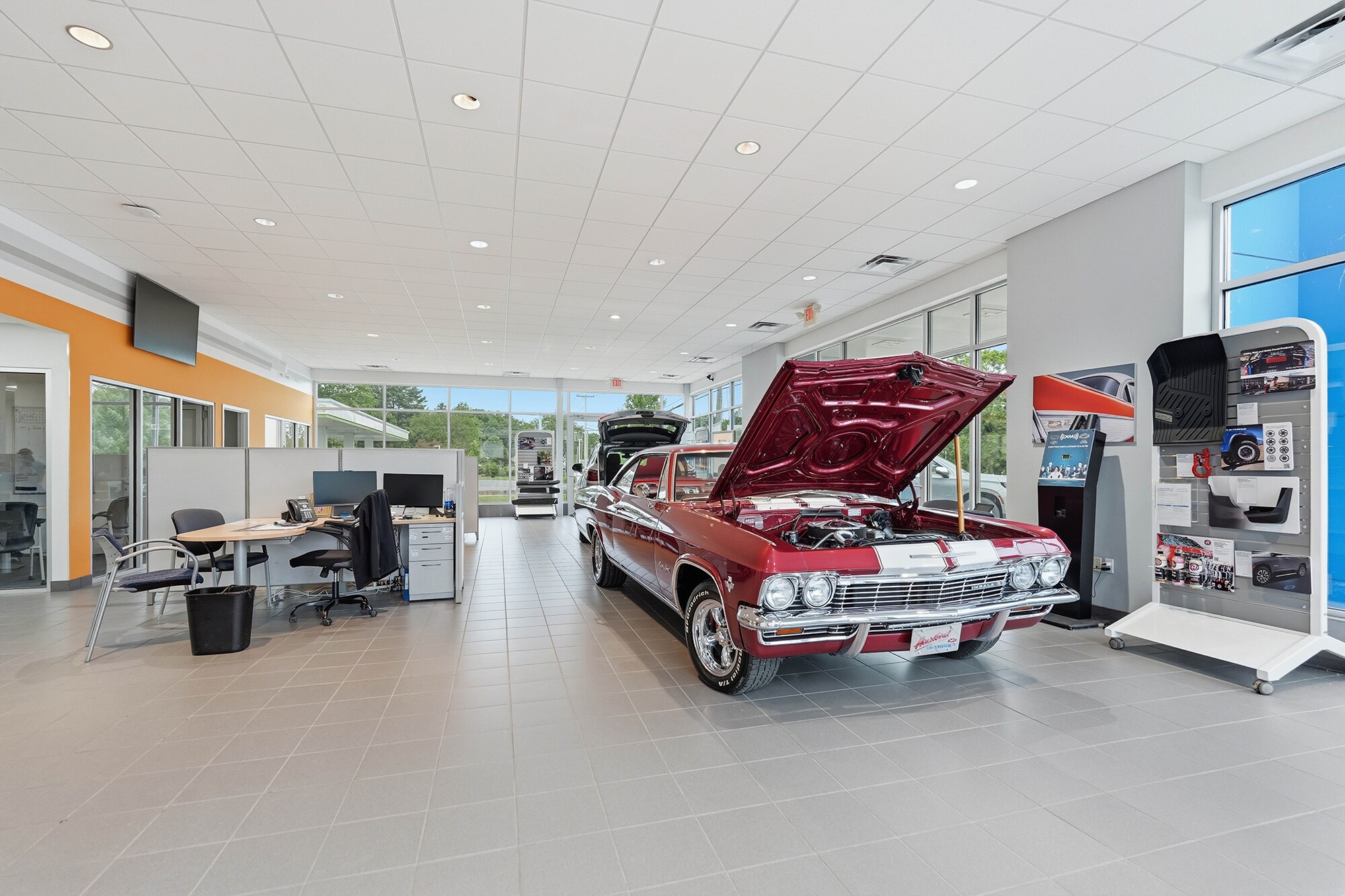 Showroom interior at McGee Chevrolet of Greenwich in Greenwich, New York