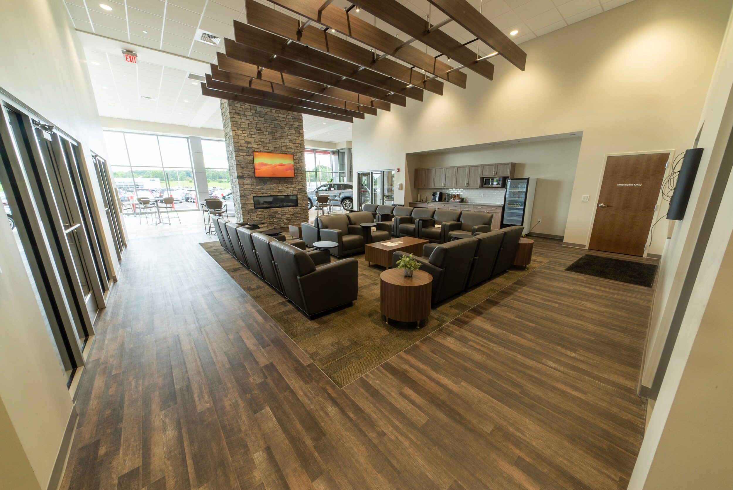 Customer waiting lounge at McGee Toyota of Claremont in Claremont, New Hampshire