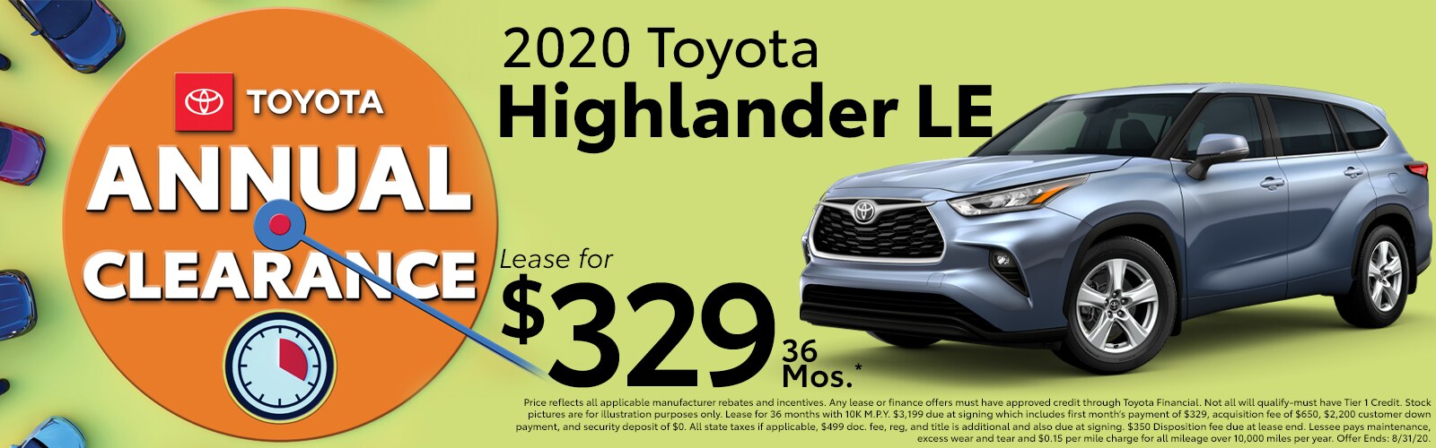 2020 Toyota Highlander LE 4WD for as low as $339 a month for 36 months 2020 Toyota Highlander LE V6 at McGee Toyota of Epping