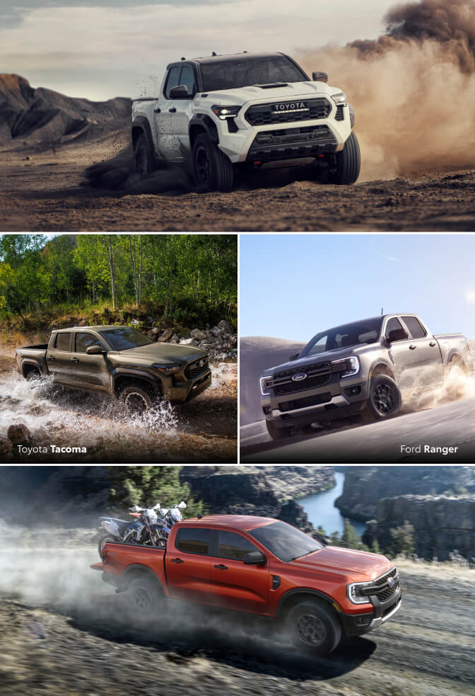 Comparing the 2025 Toyota Tacoma vs. Ford Ranger