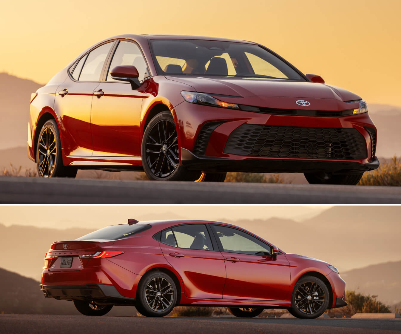 2026 Toyota Camry SE AWD in Supersonic Red