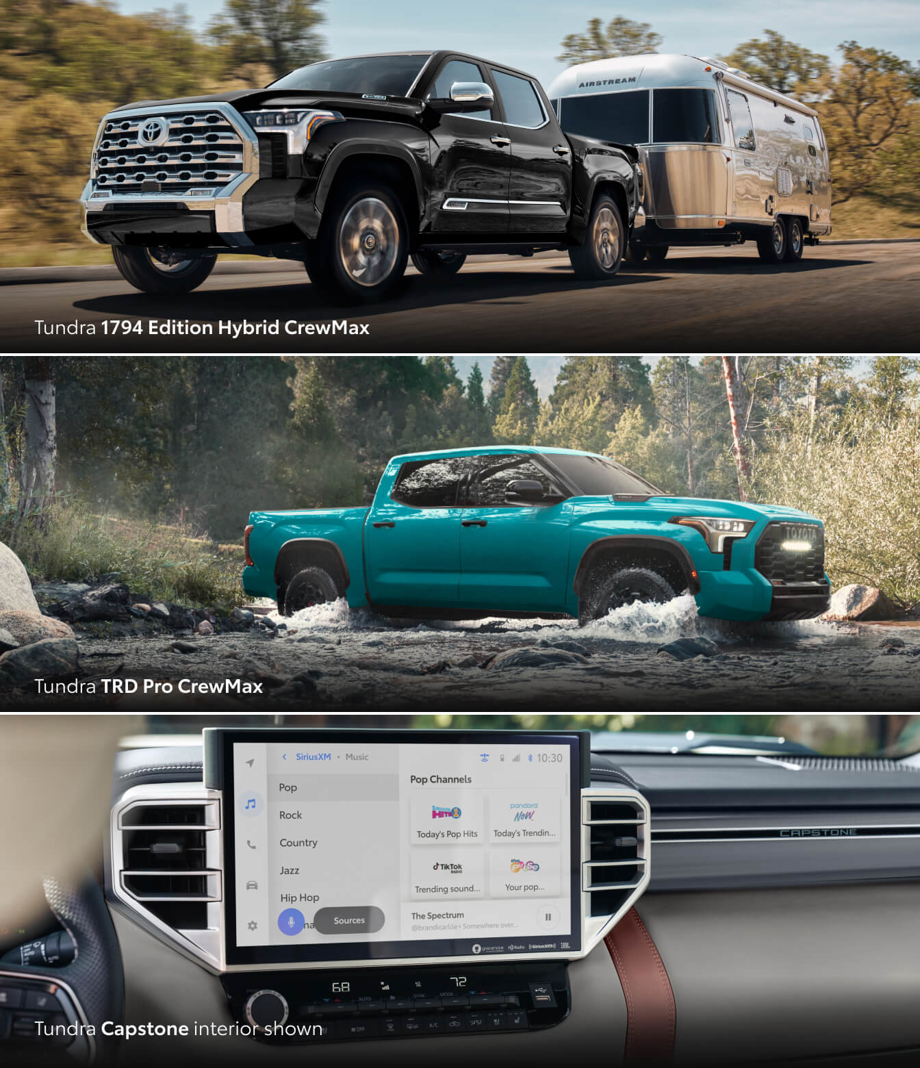 Toyota Tundra 1794 Edition, Toyota Tundra TRD Pro, Toyota Tundra Capstone