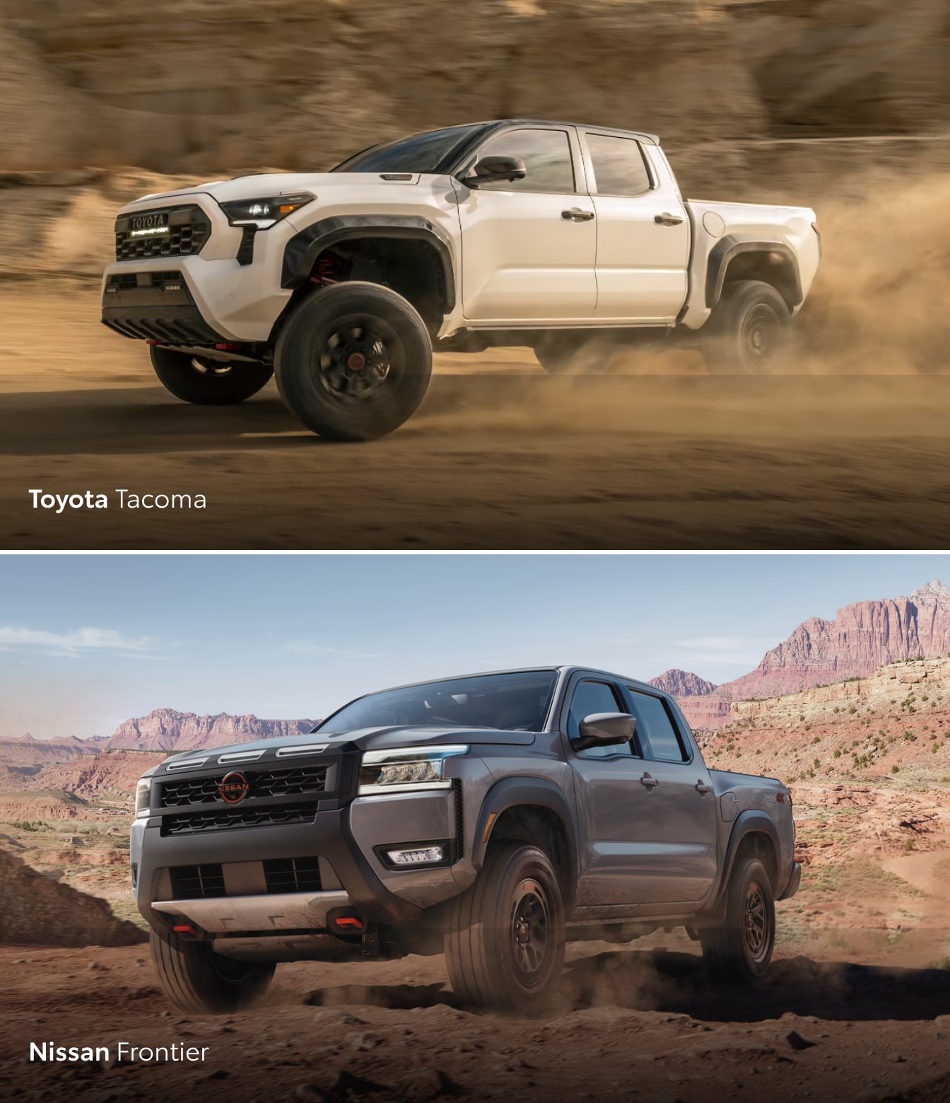 Toyota Tacoma vs. Nissan Frontier Size