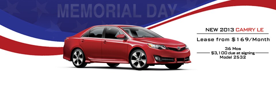 Memorial Day Camry Lease
