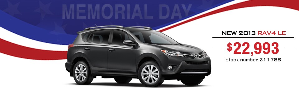 Memorial Day Toyota Rav4 Sale!