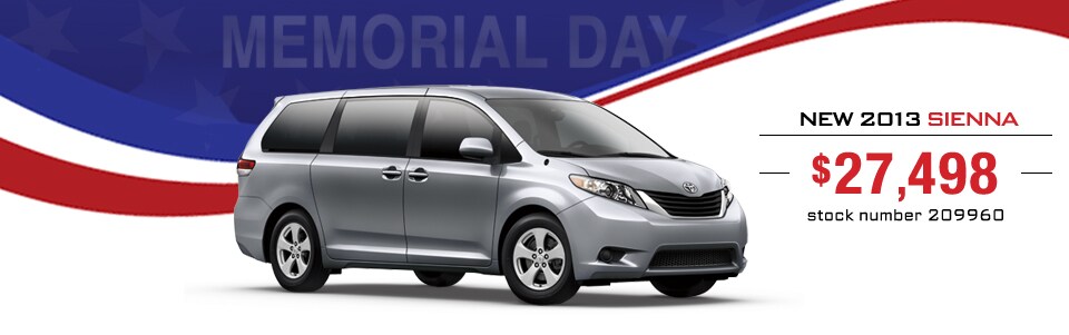 Memorial Day Toyota Sienna Sale!