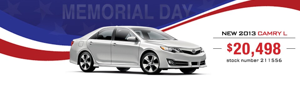 Memorial Day Sale on Toyota Camry!