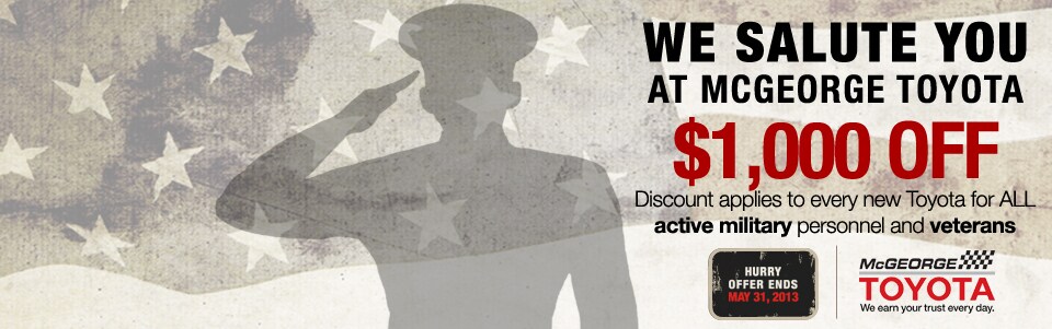 Exclusive Military Discounts for Memorial Day