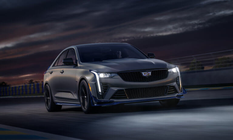 2025 Cadillac CT4 Exterior On Track On Stormy Night