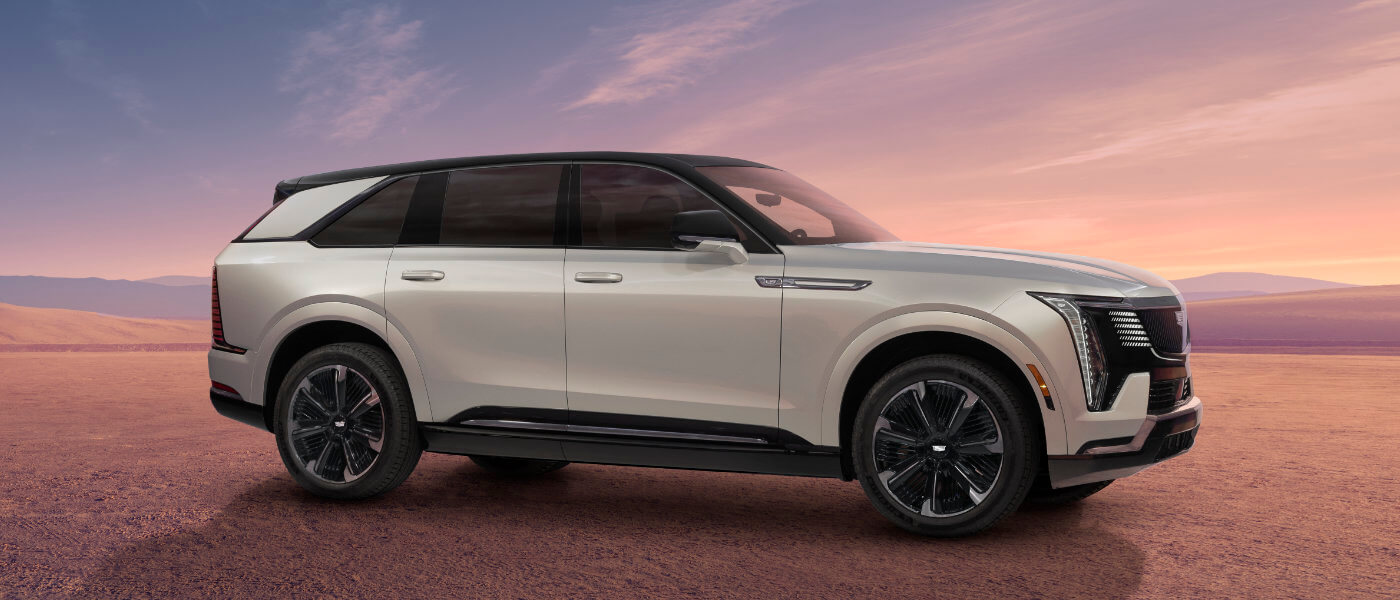 2026 Cadillac ESCALADE IQ Exterior In Desert At Sunset