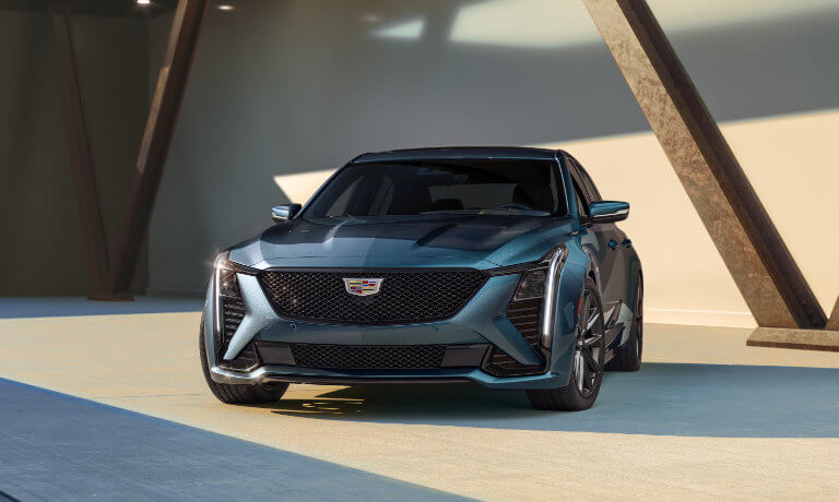 2025 Cadillac CT5 Exterior In Front of Concrete Building