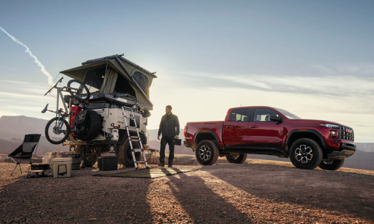 2026 GMC Canyon Exterior With Camping Equipment