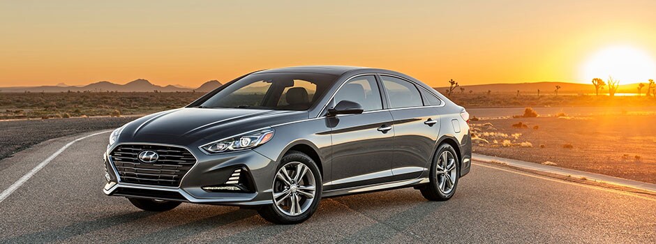 2018 Hyundai Sonata in the desert