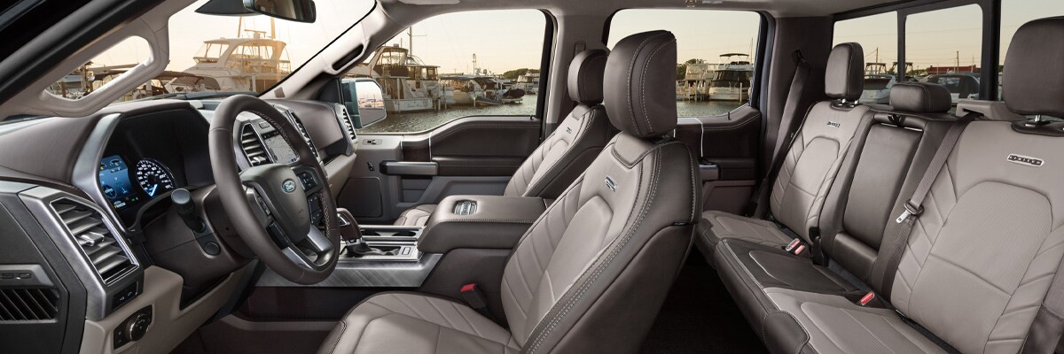 2020 Ford F-150 two-tone leather interior