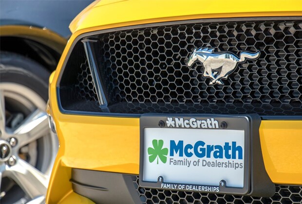 Yellow Ford Mustang