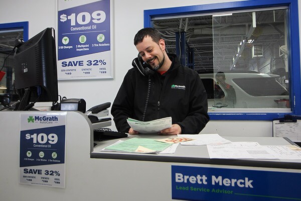 Brett Merck - Our Lead Service advisor Brett Merck, one of our experienced service advisors
