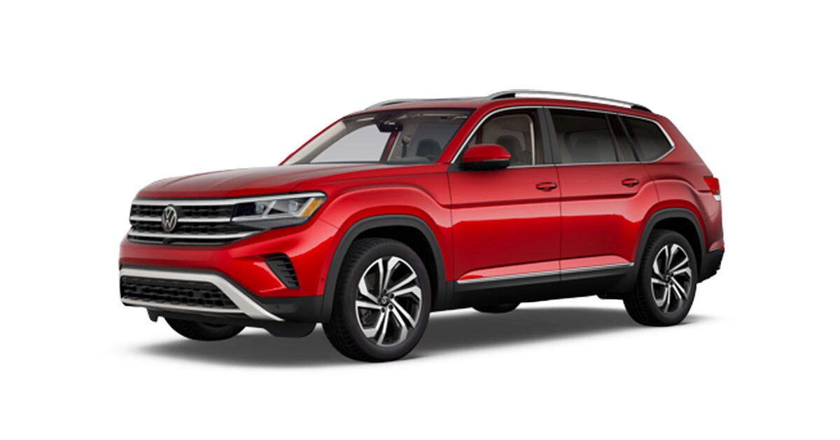 2021 Volkswagen Atlas Aurora Red
