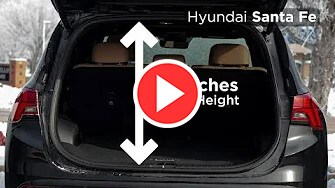 Hyundai Santa Fe Cargo Space Measurements