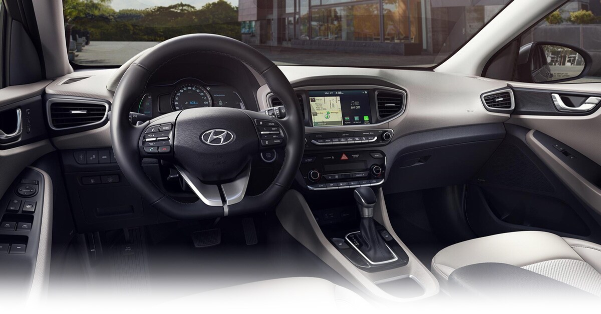 2019 Hyundai Ioniq leather interior