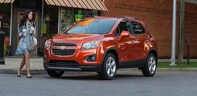 Orange Chevy Trax Front View