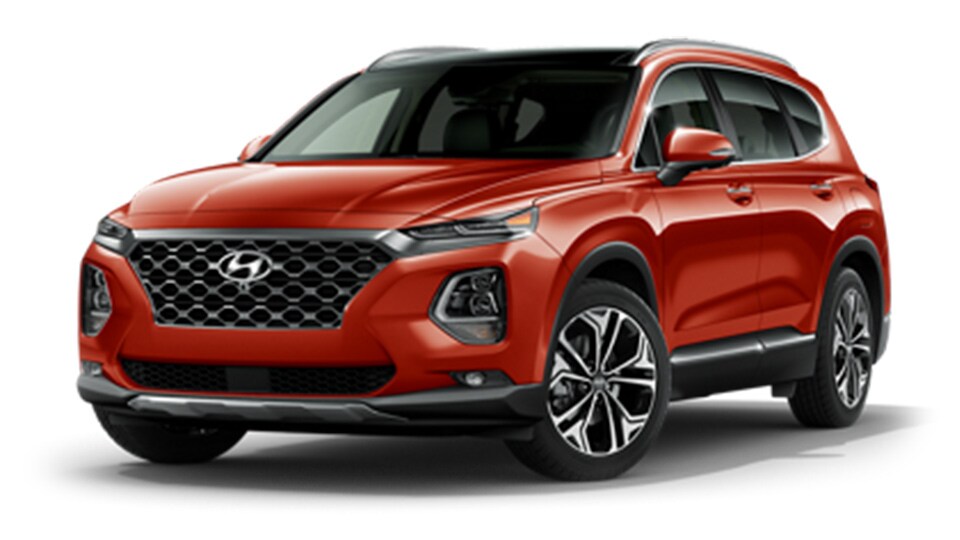 Red 2020 Hyundai Santa Fe Jellybean