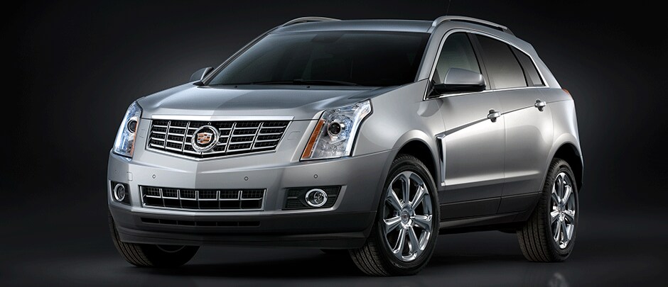 White Cadillac SRX Headlights